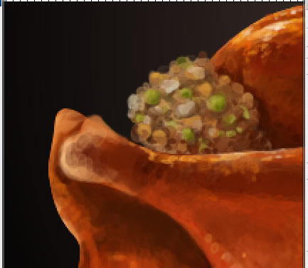 Awesome digital Roasted Thanksgiving turkey illustration in Photoshop